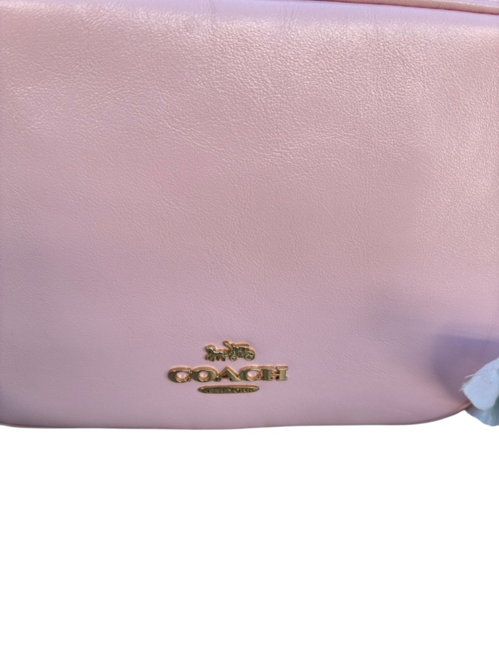 Coach Mini Carey Crossbody Bag In Light Pink Shiny Smooth Leather Purse - Picture 10 of 12
